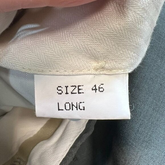 Roberto Villini Men's Pleated Dress Pants Cuffed Hem Size 46 Gray Solid Pockets - Picture 3 of 15